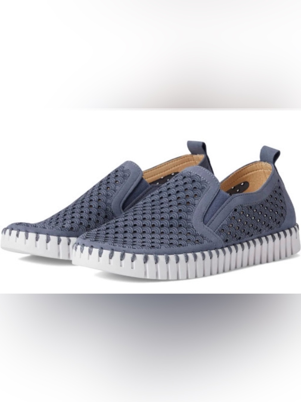ILSE JACOBSEN Tulip 140 Flats Powder Blue Size 36